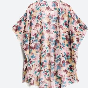 Emory Park Caley open front woven kimono, size M, brand new with tags, floral